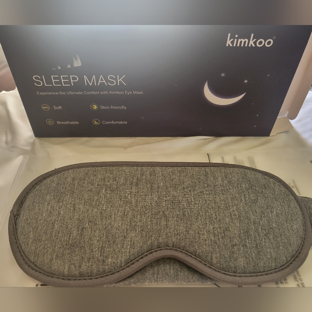 Kimkoo Gray Adjustable Strap Sleep Mask